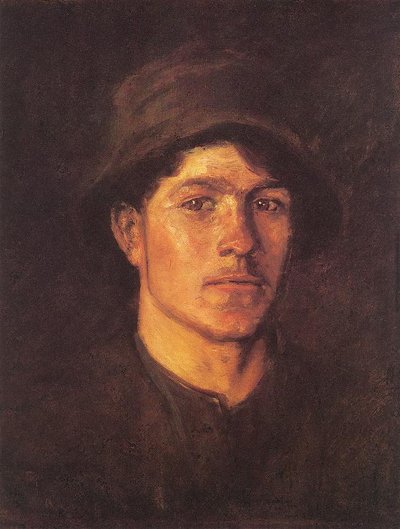 Peasant Lad by Laszlo Mednyanszky